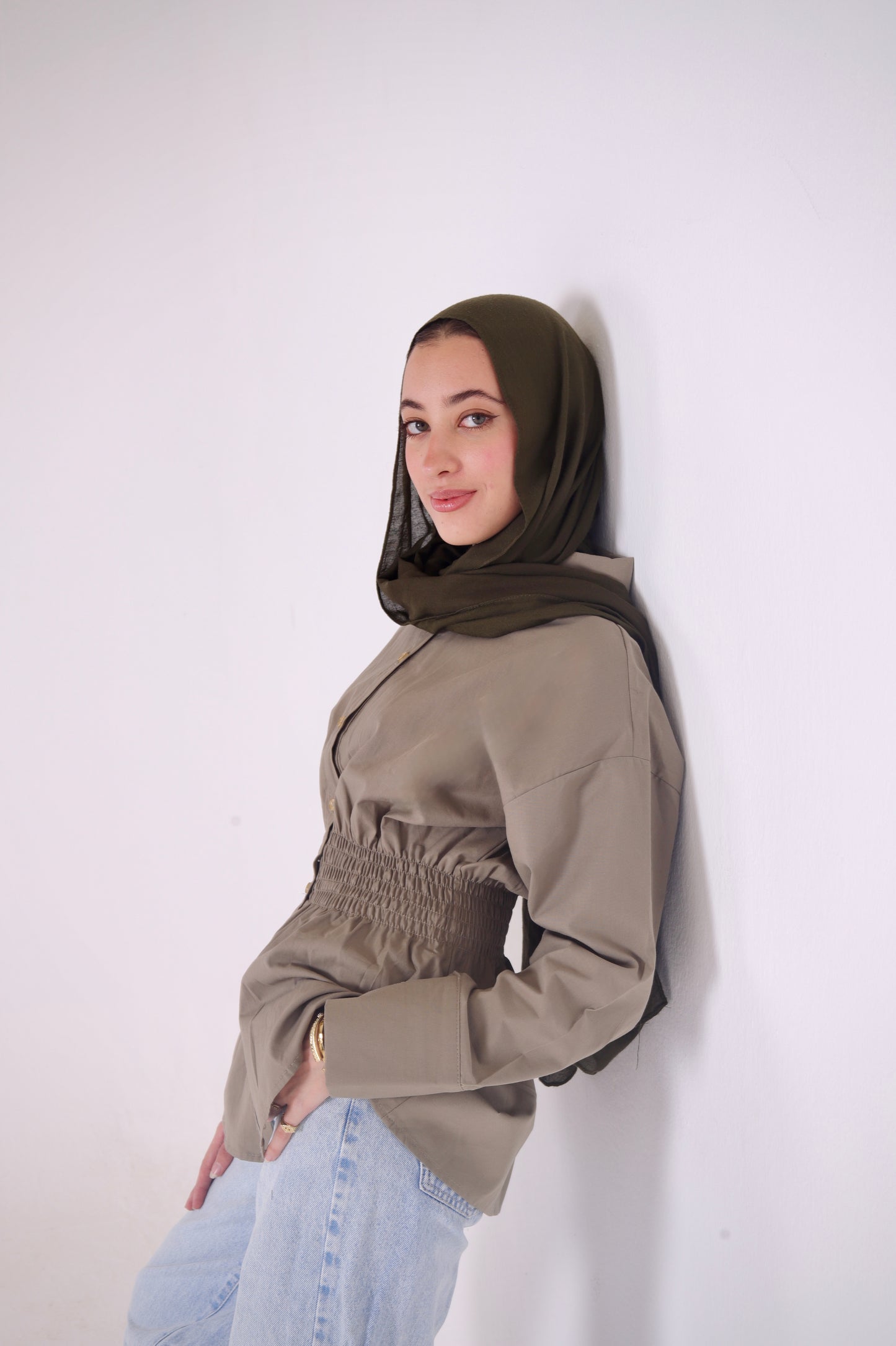 Diara Shirt in Sage Olive