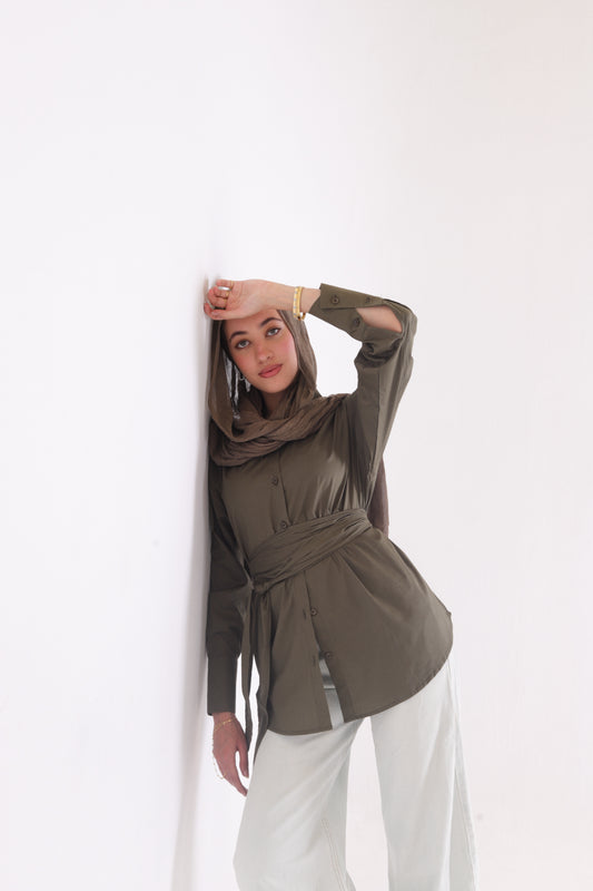 LUANA Shirt - in Olive