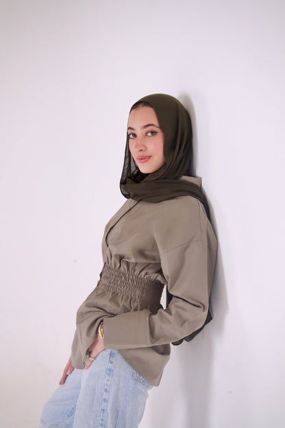 Diara Shirt in Sage Olive