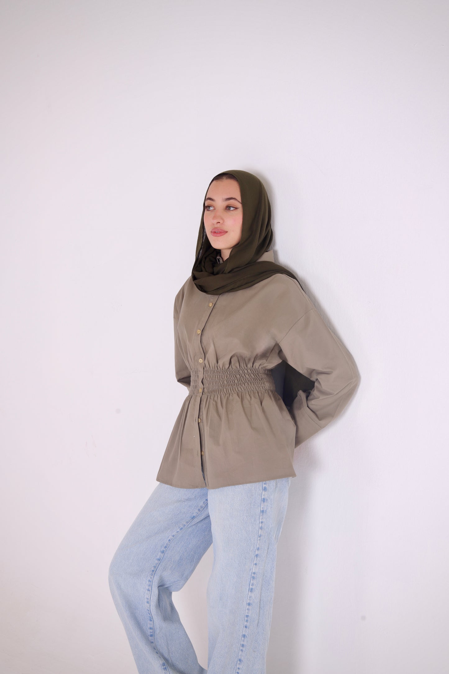 Diara Shirt in Sage Olive