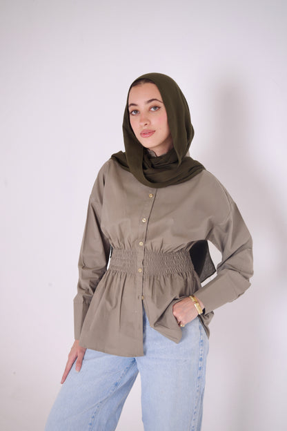 Diara Shirt in Sage Olive