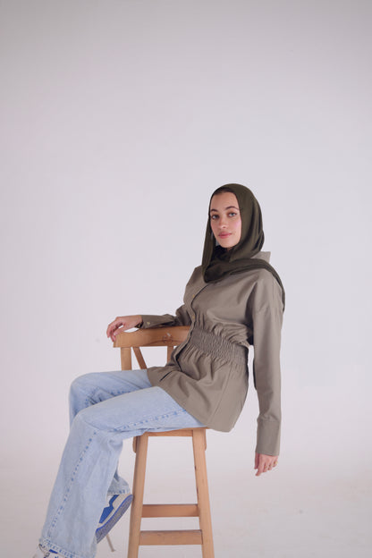 Diara Shirt in Sage Olive