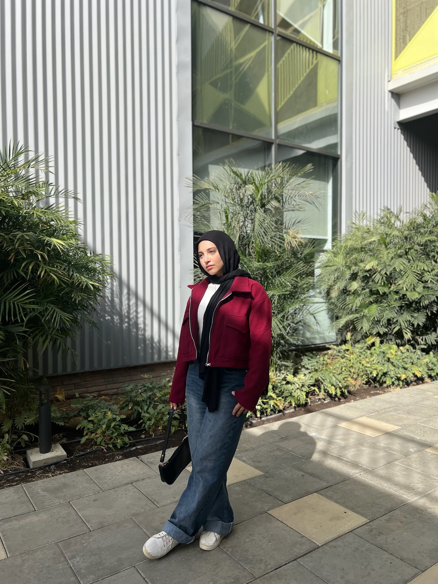 The Elite Wool Jacket - Burgundy