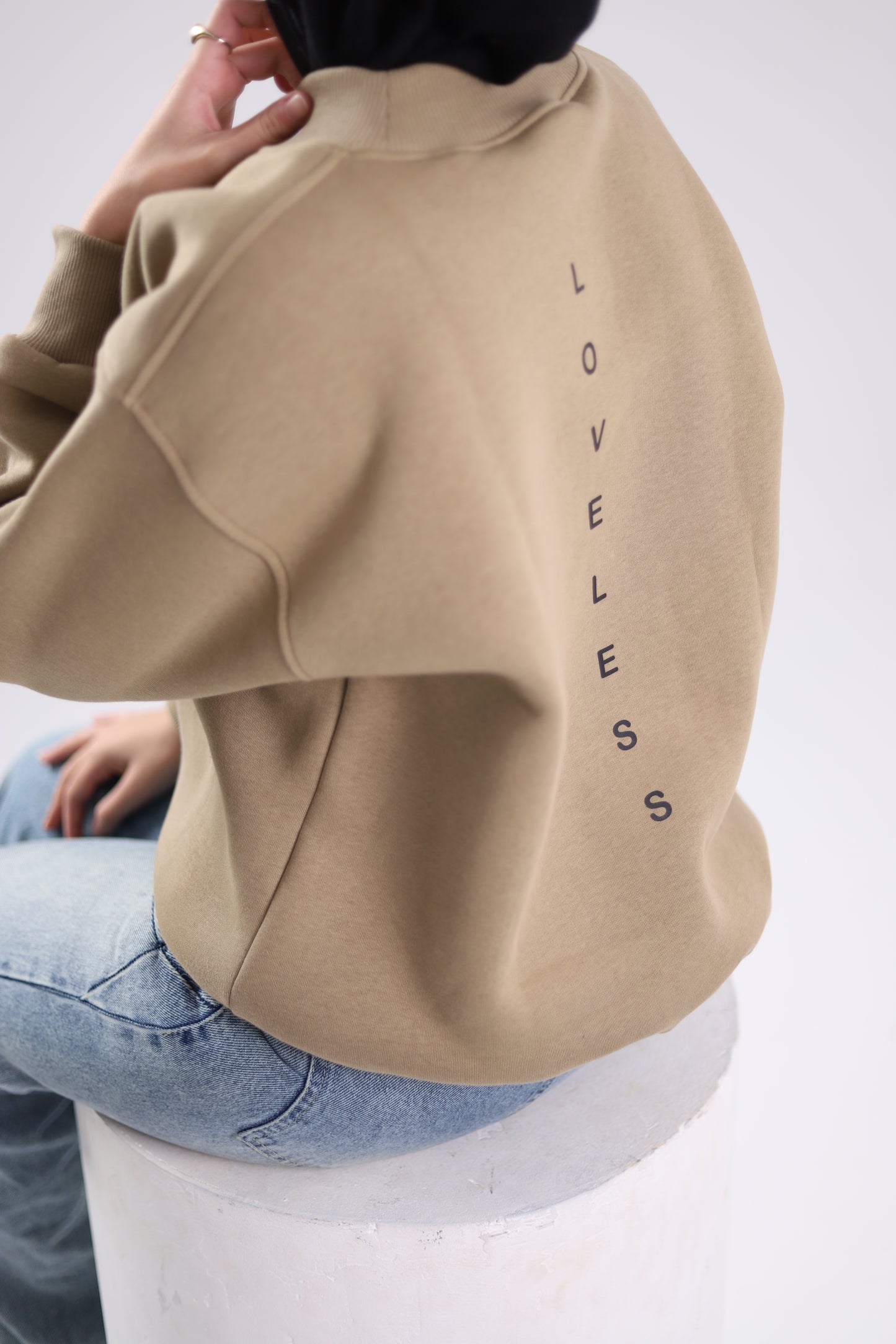 Loveless Beige Sweatshirt