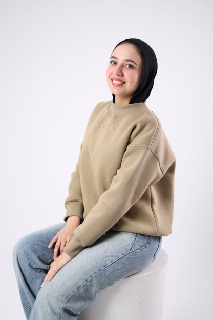 Loveless Beige Sweatshirt