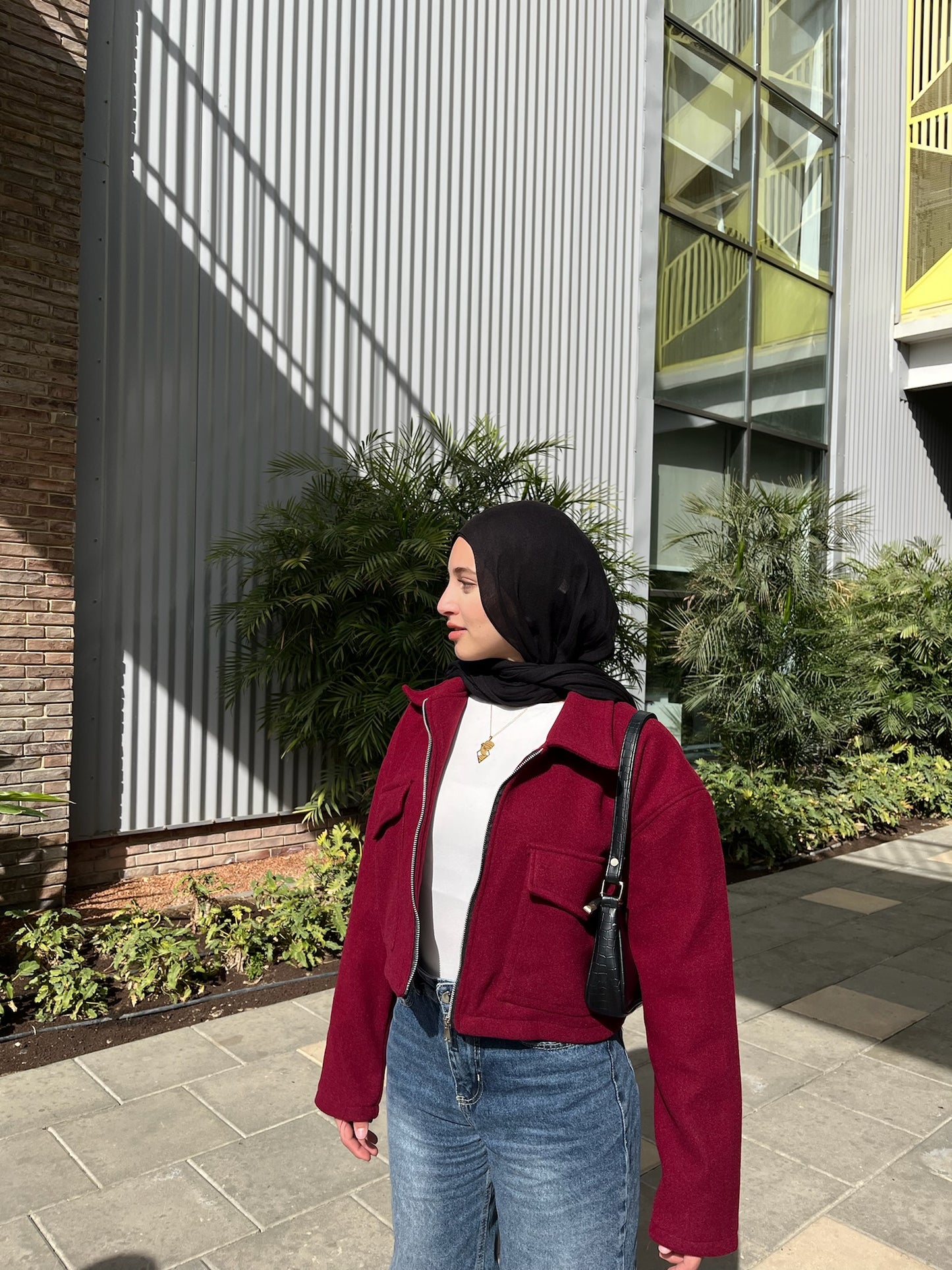 The Elite Wool Jacket - Burgundy