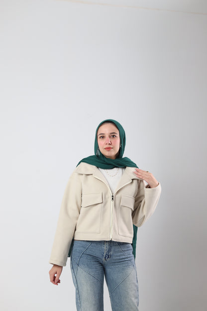 The Elite Wool Jacket - Off White