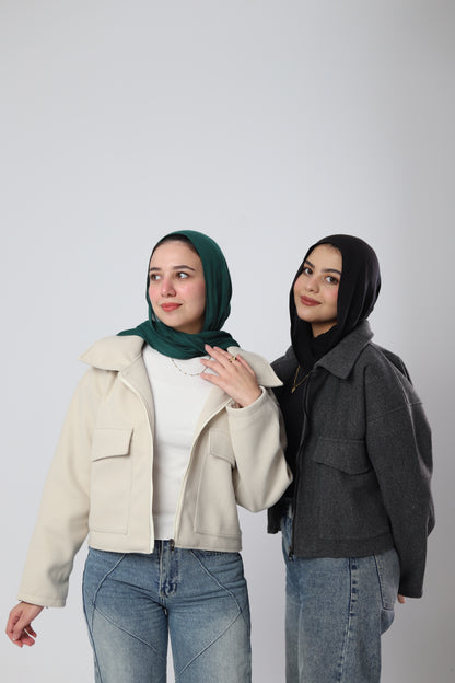 The Elite Wool Jacket - Off White