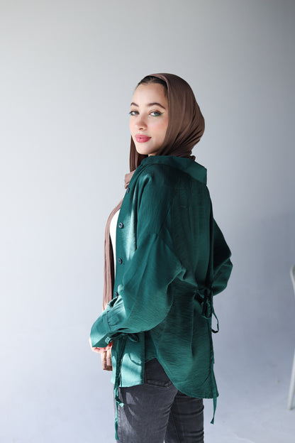 Alira Dark Green Shirt
