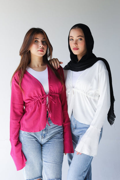 Pearla Raspberry shirt