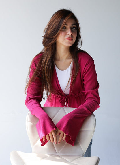 Pearla Raspberry shirt